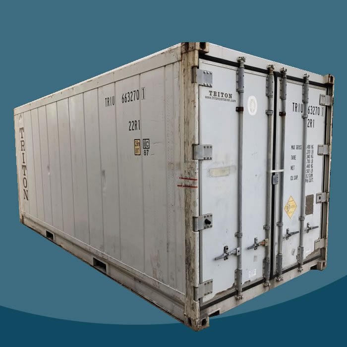 20ft Dangerous Goods Container With Storage Module - Single Level  Adjustable Mid Rack - Storemasta