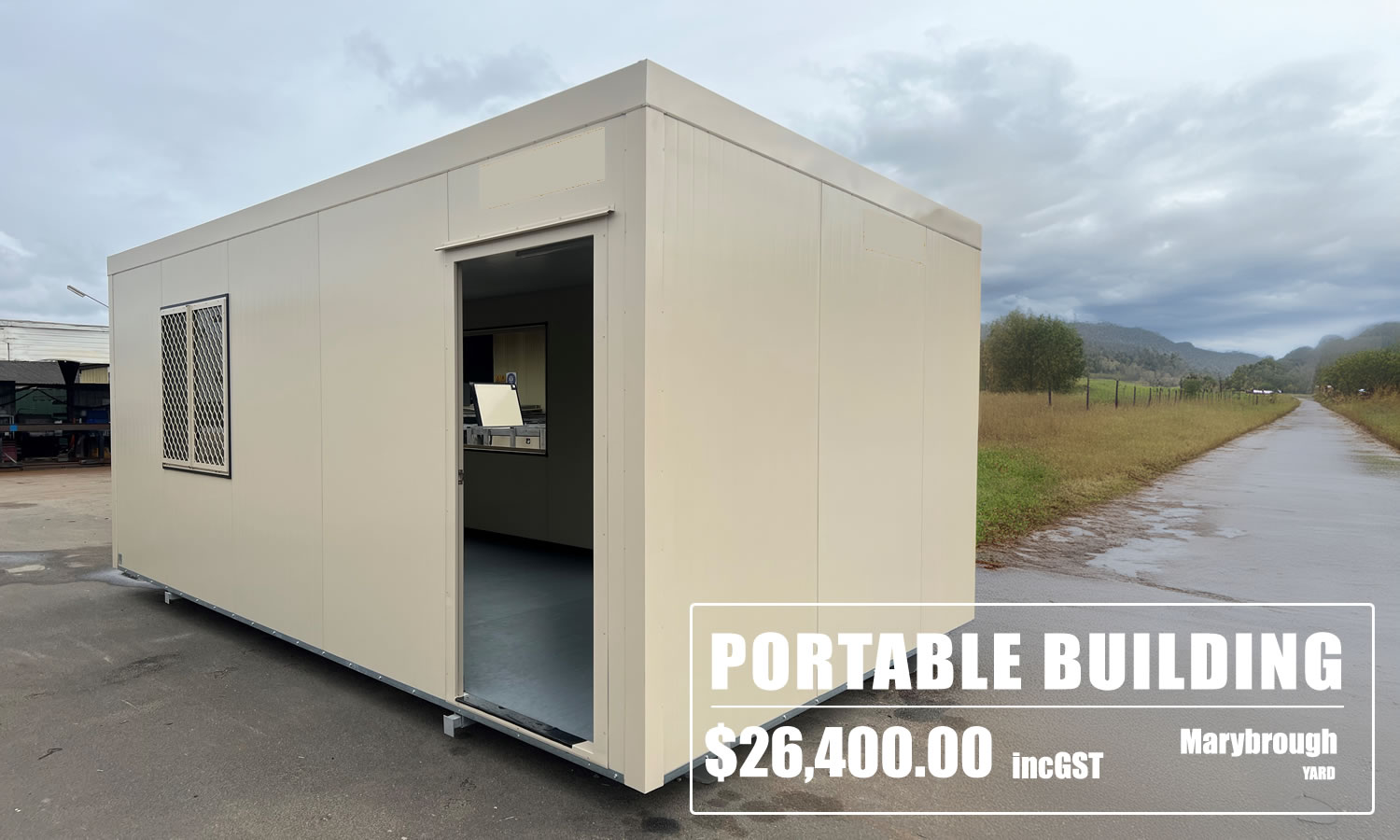 Portable Site Accomodation (6x3m & 12x3m) for $26,400.00 incGST